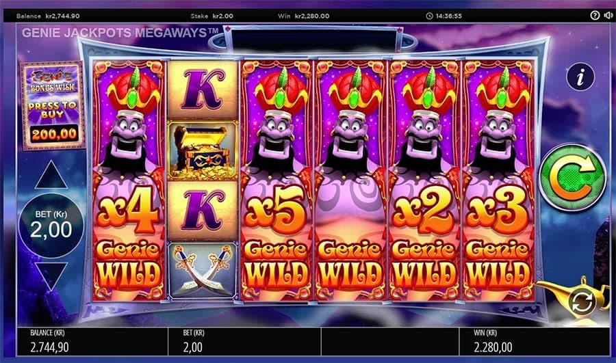 Genie Jackpots Megaways Slot